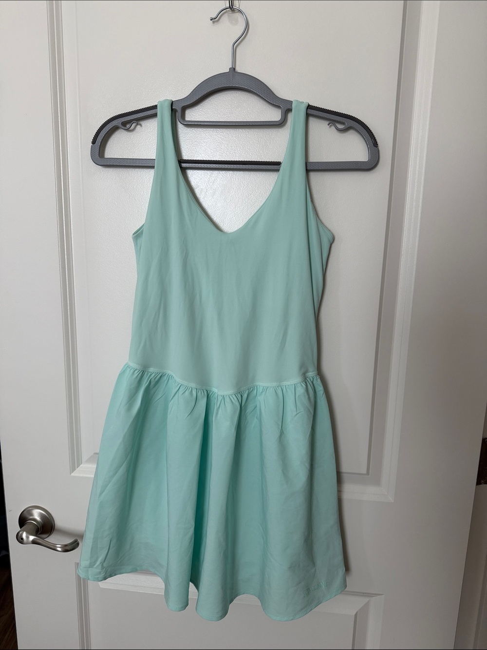 Spalding Mint Sleeveless V-Neck Mini Dress